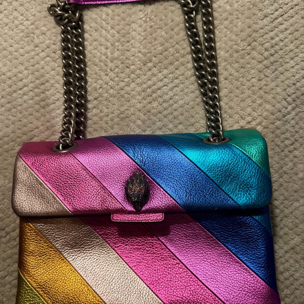 Kurt Geiger Leather Metallic Rainbow Women's Bag
